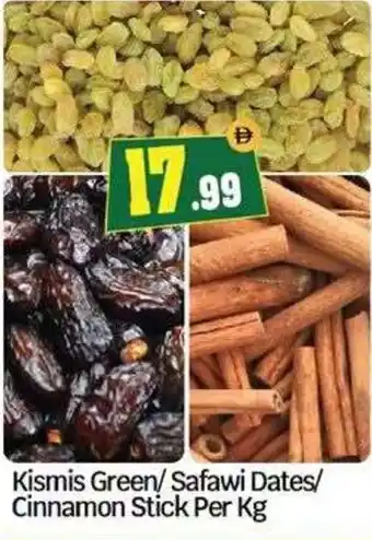 Kismis Green/Safawi Dates/ Cinnamon Stick