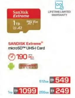 Emax SANDISK Extreme microSD™ UHS-I Card offer