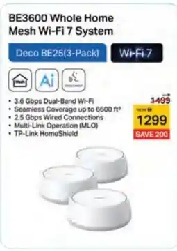 Emax BE3600 Whole Home Mesh Wi-Fi 7 System offer