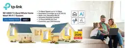 Emax BE14000 Tri-Band Whole Home Mesh Wi-Fi 7 System offer