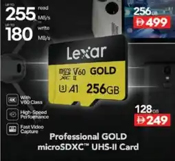 Emax Professional GOLD microSDXC™ UHS-II Card offer