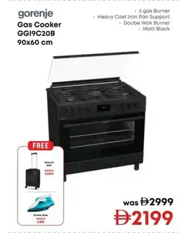 Emax gorenje Gas Cooker GG19C20B offer