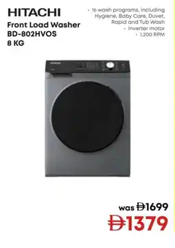 Emax HITACHI Front Load Washer BD-802HVOS offer