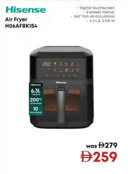 Emax Hisense Air Fryer H06AFBK1S4 offer