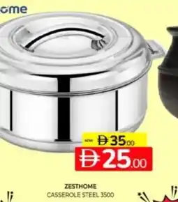 Al Madina Hypermarket Zesthome casserole steel 3500 offer