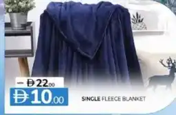 Al Madina Hypermarket Single fleece blanket offer
