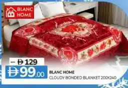 Al Madina Hypermarket Blanc home cloudy bonded blanket offer