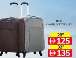 Al Madina Hypermarket True 4 wheel soft trolley offer