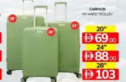 Al Madina Hypermarket Carryon pp hard trolley offer