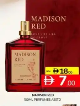 Al Madina Hypermarket Madison red perfumes asstd offer