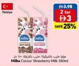 Viva Milba cocoa strawberry milk offer