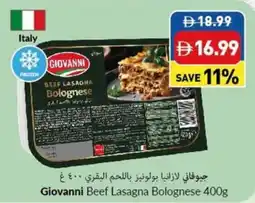 Viva Giovanni Beef Lasagna Bolognese offer