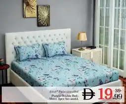 Nesto Purple Double Bed- Sheet 3pcs Set offer