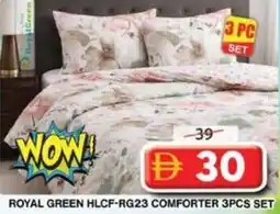 Grand Hyper Market Royal green hlcf-rg23 comforter 3pcs set offer