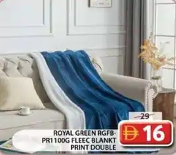 Grand Hyper Market Royal green rgfb- pr1 fleec blankt print double offer