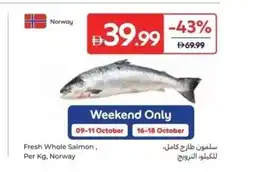 Carrefour Fresh Whole Salmon offer