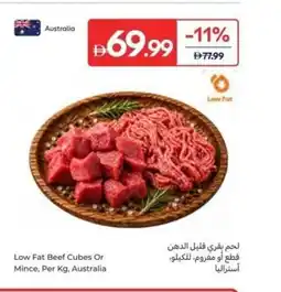 Carrefour Low Fat Beef Cubes Or Mince, Australia offer