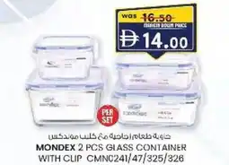 KM Trading Mondex glass container with clip cmnc offer
