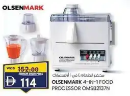 KM Trading Olsenmark 4-in-1 food processor OMSB2137N offer