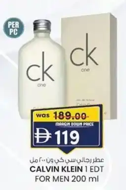 KM Trading Calvin klein 1 EDT for men offer
