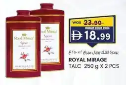 KM Trading Royal mirage talc offer