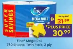 Megamart Fine Mega Roll Twin Pack offer
