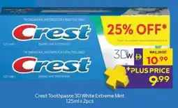 Megamart Crest Toothpaste 3D White Extreme Mint offer