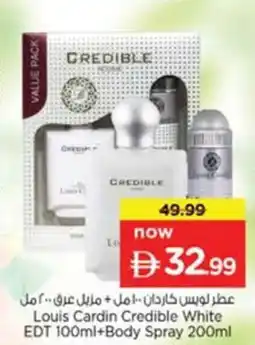 Nesto Louis Cardin Credible White EDT + Body Spray offer