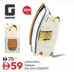 Nesto Geepas Dry Iron GD123011 offer