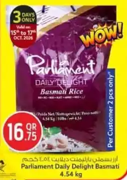 Safari Hypermarket Parliament Daily Delight Basmati offer