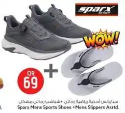 Safari Hypermarket Sparx Mens Sports Shoes + Mens Slippers offer