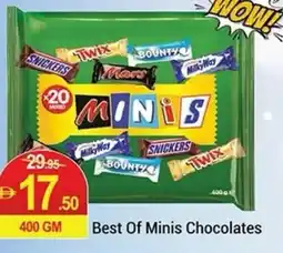 New W Mart Best Of Minis Chocolates offer