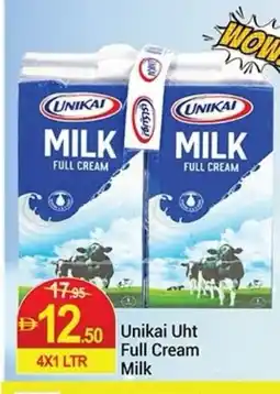 New W Mart Unikai Uht Full Cream Milk offer
