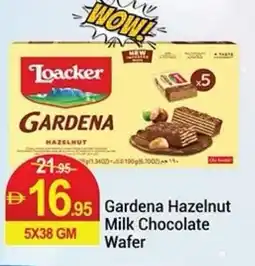 New W Mart Gardena Hazelnut Milk Chocolate Wafer offer