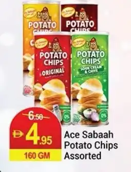 New W Mart Ace Sabaah Potato Chips Assorted offer