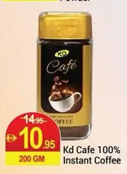 New W Mart Kd Cafe 100% Instant Coffee offer