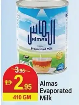 New W Mart Almas Evaporated Milk offer