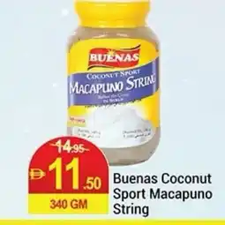 New W Mart Buenas Coconut Sport Macapuno String offer