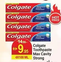 New W Mart Colgate Toothpaste Max Cavity Strong offer