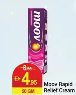 New W Mart Moov Rapid Relief Cream offer