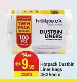 New W Mart Hotpack Dustbin Liner Bags offer