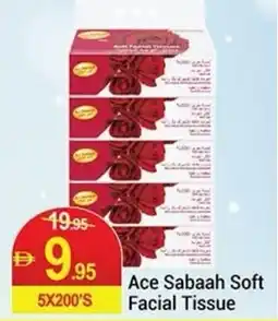 New W Mart Ace Sabaah Soft Facial Tissue offer