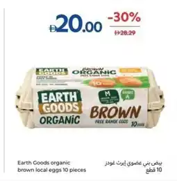 Carrefour Earth Goods organic brown local eggs offer