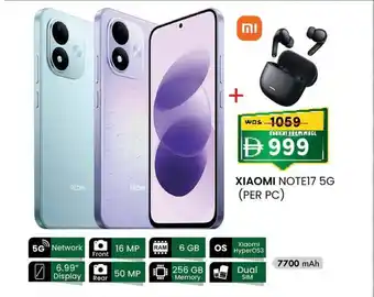 Xiaomi note17 5g