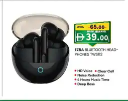 KM Trading Ezra bluetooth head- phones tws112 offer