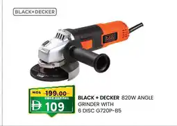 KM Trading Black+decker 820w angle grinder with 6 disc g720p-b5 offer