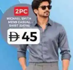Grand Hyper Market Michael smith mens casual shirt (satin offer
