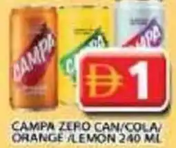 Grand Mall Sharjah Campa zero can/cola orange/lemon offer