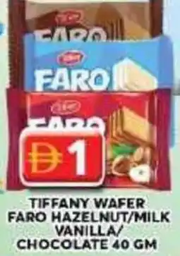 Grand Mall Sharjah Tiffany wafer faro hazelnut/milk vanilla/ chocolate offer
