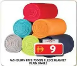 Grand Mall Sharjah Fashburry fbfb-750gpl fleece blanket plain single offer